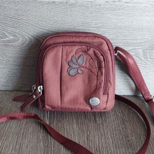 Haiku Pouch Mini Crossbody Bag - Burgundy